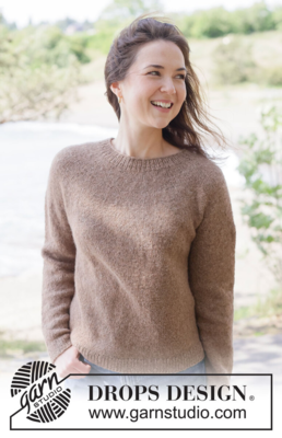 262-21 Caramel Haze Sweater by DROPS Design