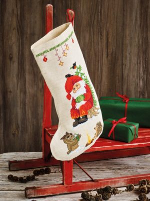 Kit da ricamo Gufo che legge 27 x 44 cm