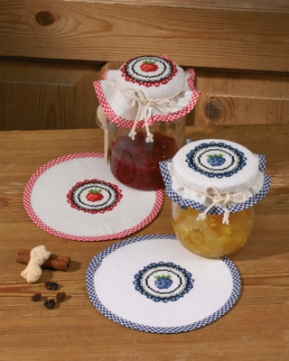 Kit da Ricamo More 2 pz Ø 16 cm