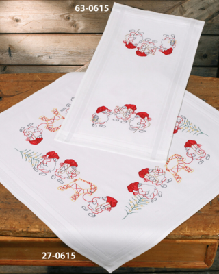 Kit da Ricamo Incontro di Babbi Natale 40x80 cm