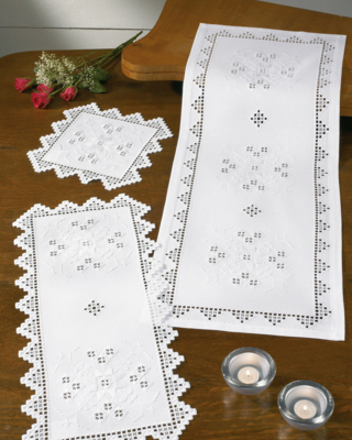 Kit di Ricamo Hardanger 31 x 71 cm