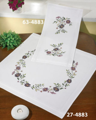 Kit per Ricamo Fiori 40 x 80 cm
