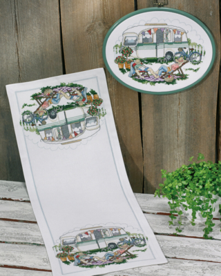 Kit da Ricamo Vita da Campeggio 24 x 62 cm