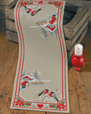 Kit Ricamo Natale Classico 33 x 93 cm