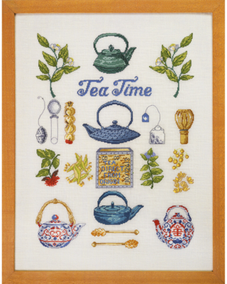 Kit Ricamo Tea time 40 x 52 cm