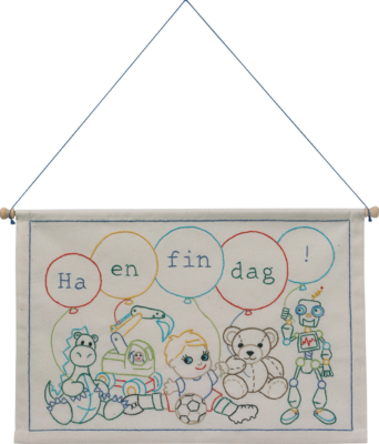 Kit di ricamo Buona giornata ragazzo 27 x 40 cm