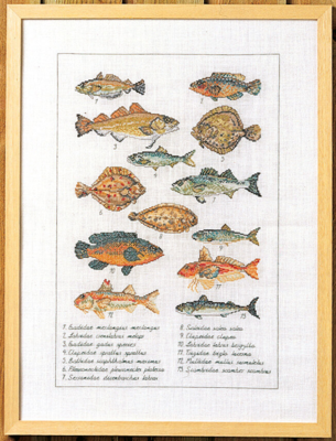 Kit da Ricamo Pesce 41 x 56 cm 5676