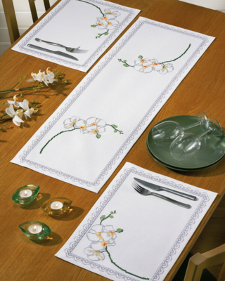 Kit Ricamo Orchidea 31 x 94 cm