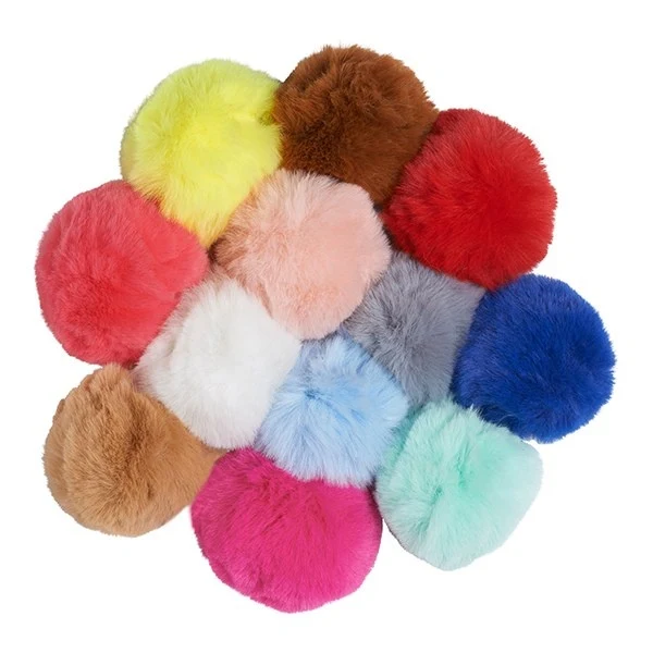 50 pezzi Pom Poms, palline di Pom Pom di cotone colorato, pompon di cotone  di colori assortiti, pompon di forniture artigianali Pom Pom fatti a mano  22mm -  Italia