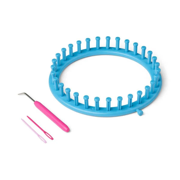 XQMMGO 4 anelli all'uncinetto, in metallo per uncinetto, con ganci regolabili, accessori per maglieria, fai da te, per lavori a maglia, per tessitura a mano, linea a gancio, orecchie di gatto