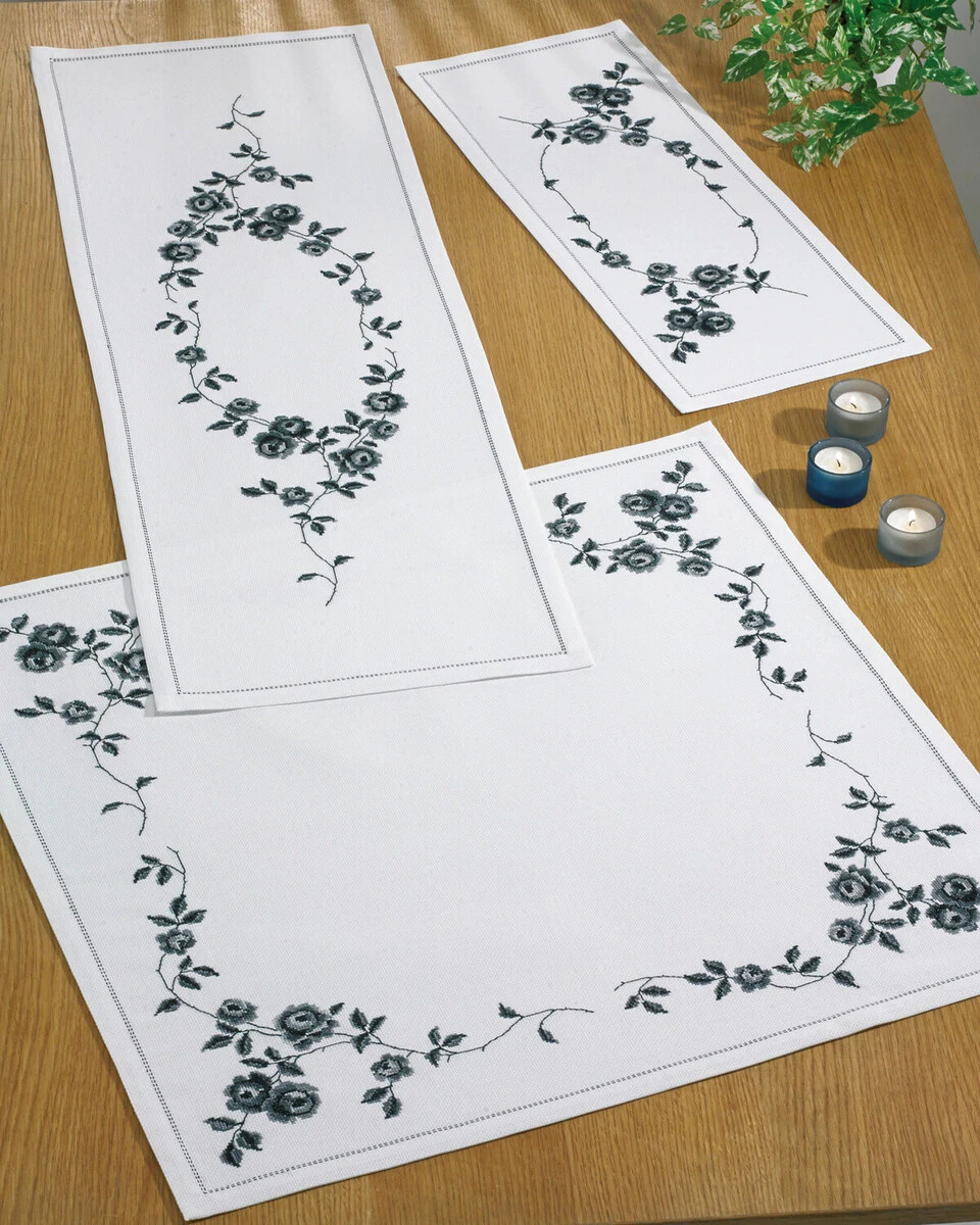 VWV-Whizzing Embroidery Kit for Bag (15X16.5 (in) Blue