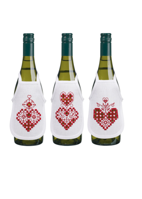 Kit Ricamo Hardanger cuore 10 x 15 cm