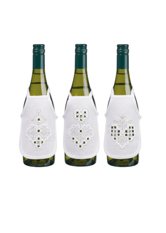 Kit Ricamo Hardanger cuore argento 10 x 15 cm