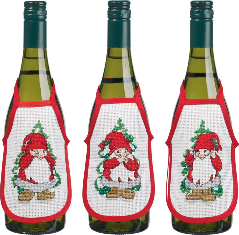 Kit da ricamo Tre folletti 3 pezzi 10 x 15 cm