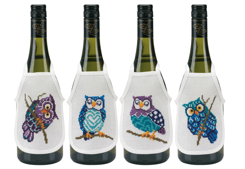 Kit Ricamo Gufi 10 x 15 cm