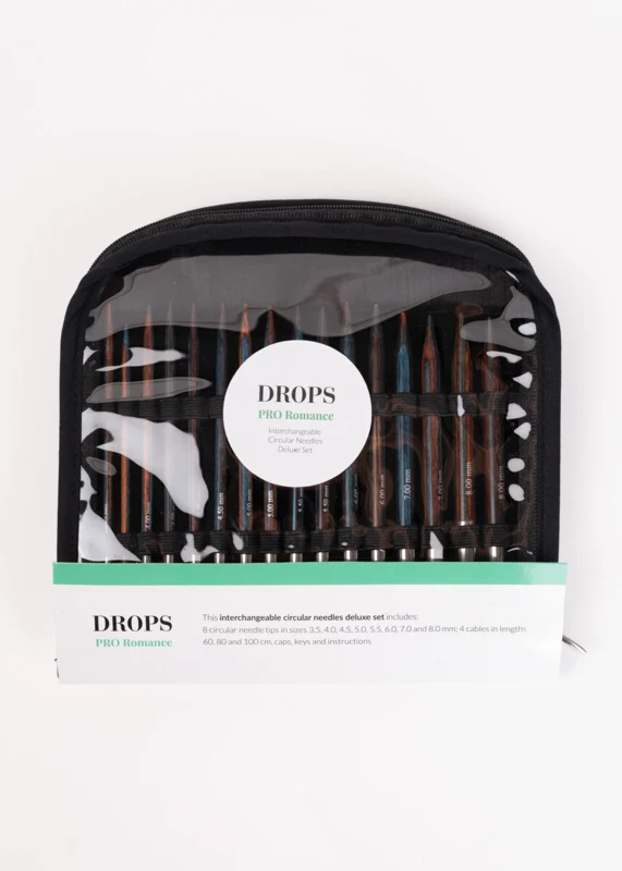 DROPS Pro Romance Set Deluxe di Ferri Circolari Intercambiabili