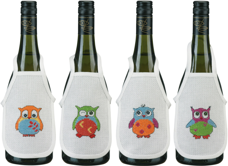 Kit da ricamo Gufi 10 x 15 cm