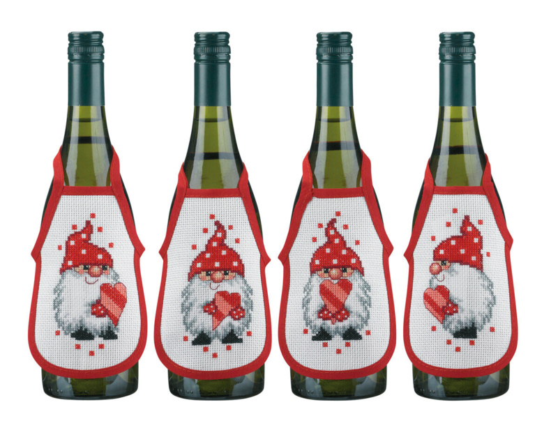 Kit Ricamo Gnomi e Cuori 10 x 15 cm