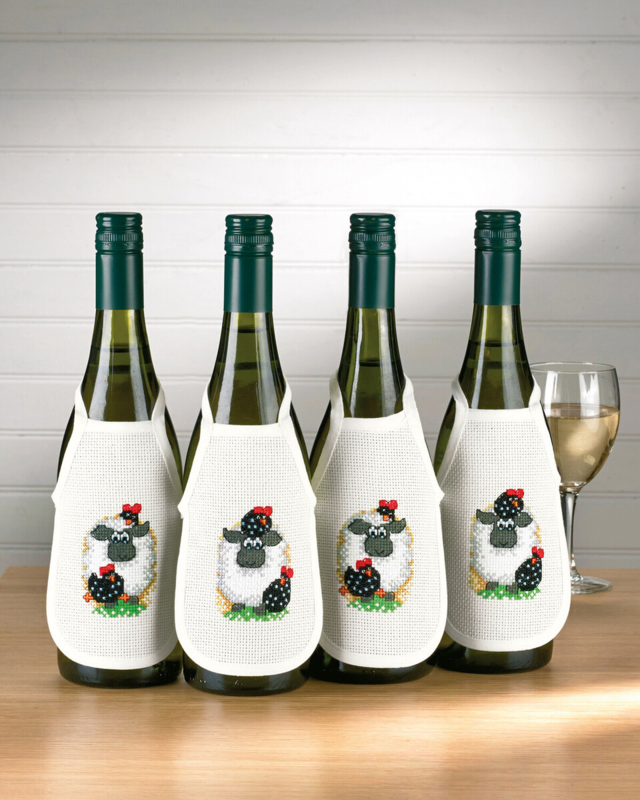 Kit da ricamo Pecora grembiule 4 x 10 x 15 cm