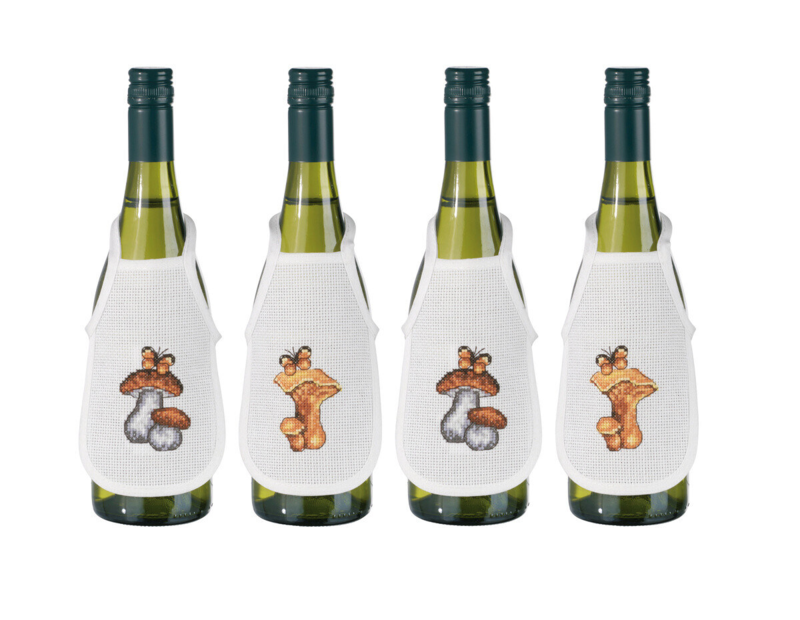 Kit da Ricamo Funghi 0330B x 4 10 x 15 cm