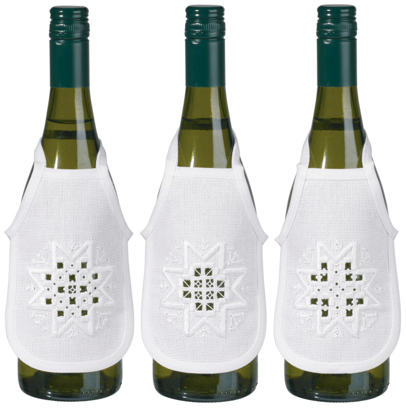 Kit da ricamo Hardanger stella 3 pz 10 x 15 cm