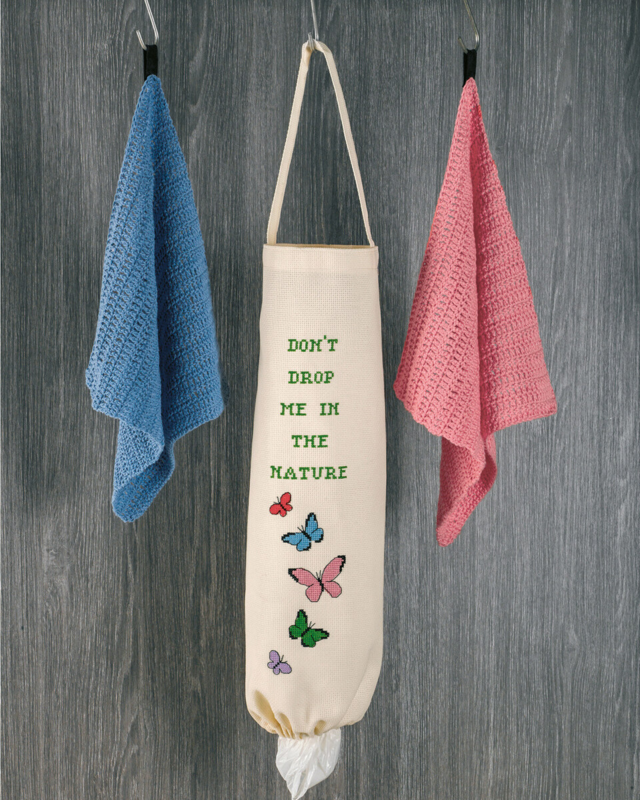 Kit da ricamo Sacchetto per sacchetti uccelli 19 x 50 cm