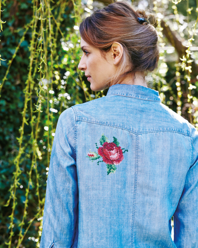 Kit Ricamo Rose 10 x 10 cm