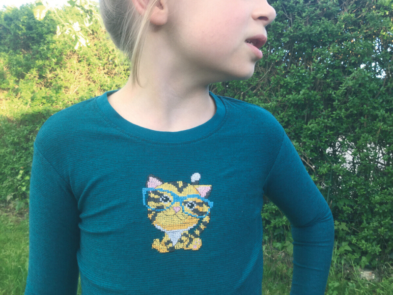 Kit per Ricamo Tigre 7 x 9 cm