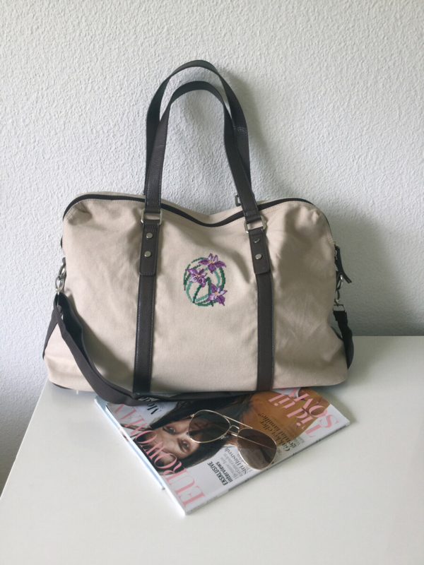 Kit Ricamo Fiori lilla 7 x 9 cm