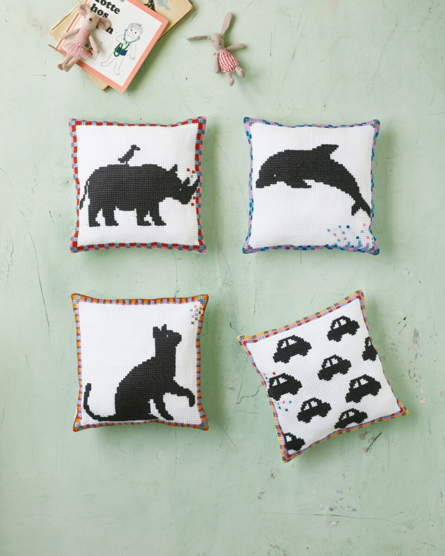 Kit da ricamo Gatto 27 x 27 cm