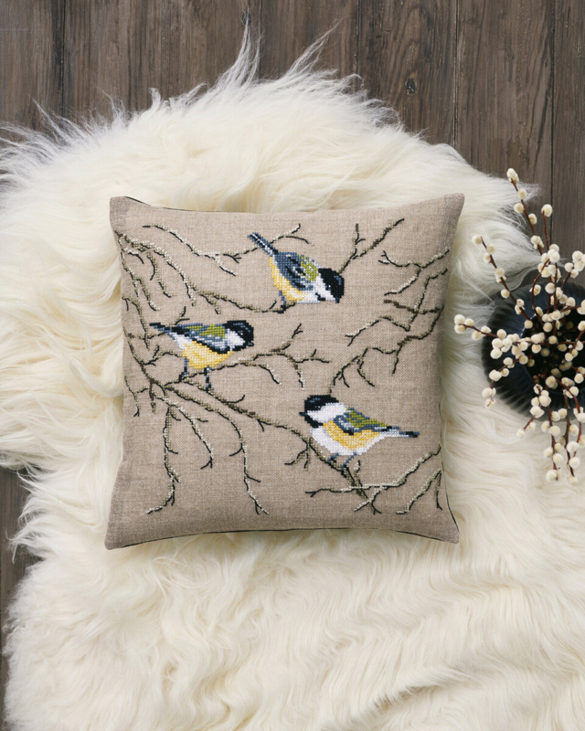 Kit di Ricamo Cinciallegre 40 x 40 cm