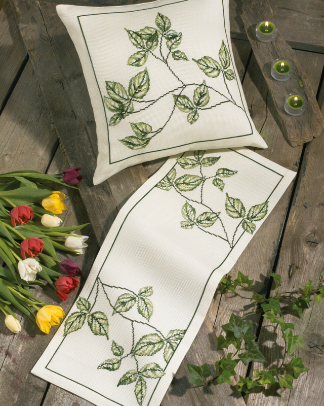 Kit da Ricamo Ramo runner 39 x 39 cm