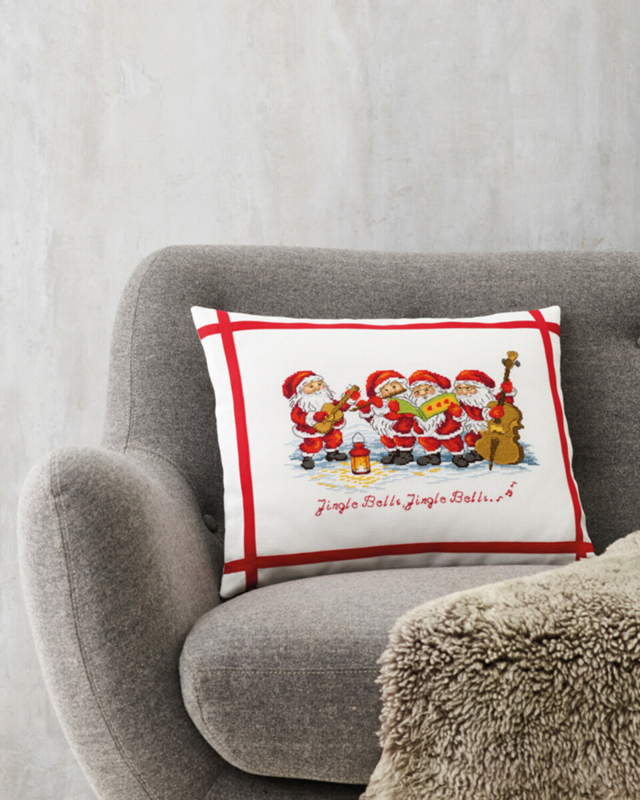 Kit ricamo Orchestrina natalizia 45 x 35 cm