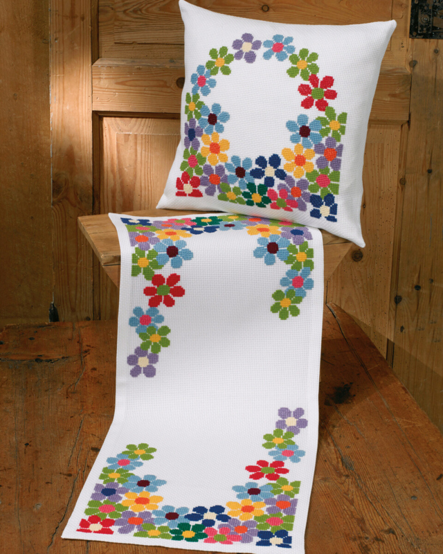 Kit Ricamo Anemoni Francesi 40 x 40 cm