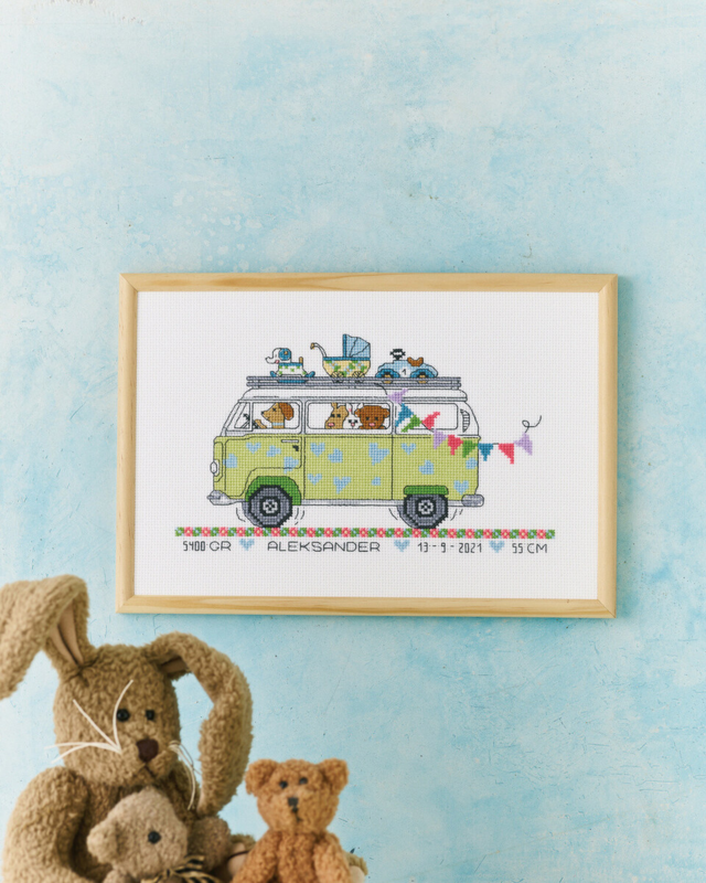 Kit Ricamo Autobus dei Ragazzi R5799 30 x 20 cm