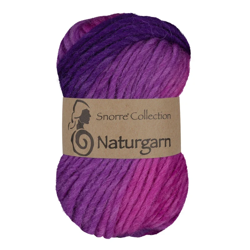 Viking Snorre Naturgarn 669 Multi rosa/viola