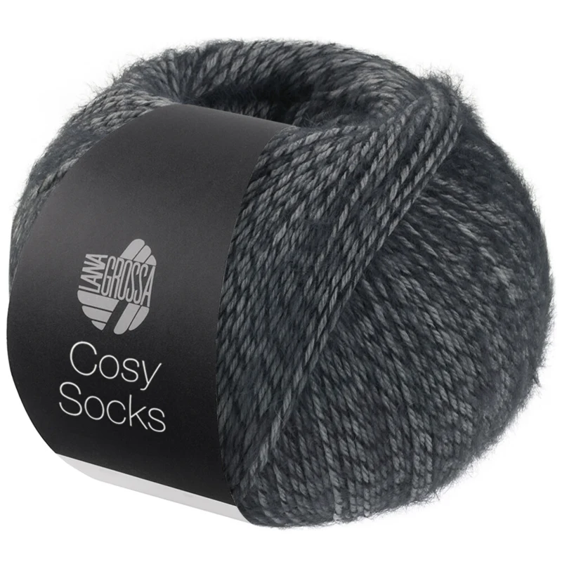 Lana Grossa Cosy Socks 07 Grigio scuro