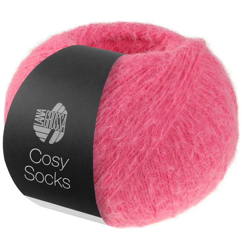 Lana Grossa Cosy Socks 02 Rosa acceso