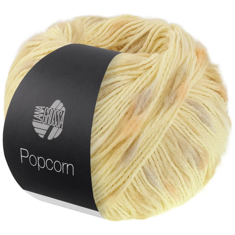 Lana Grossa Popcorn 01 Vaniglia/beige/giallo/arancione