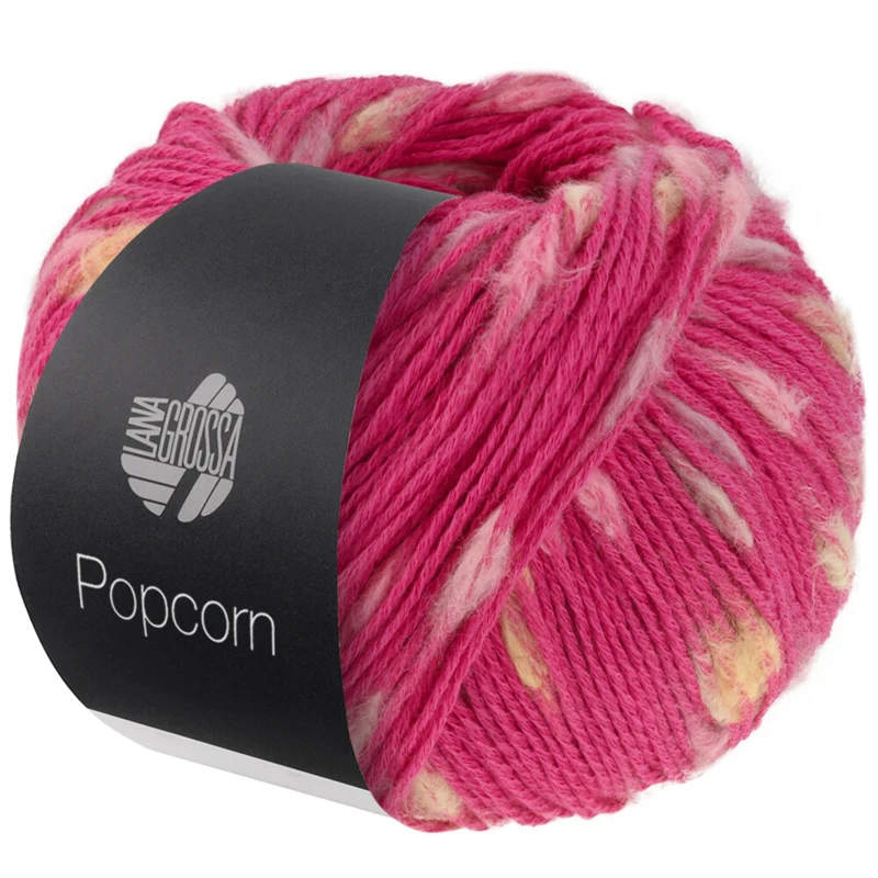 Lana Grossa Popcorn 03 Rosa/rosa/greige/giallo