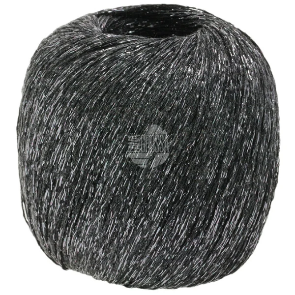 Lana Grossa Brillino 18 Marrone scuro/Argento