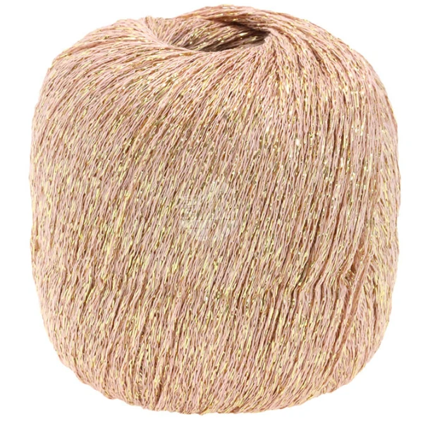 Lana Grossa Brillino 19 Rosa antico/Oro