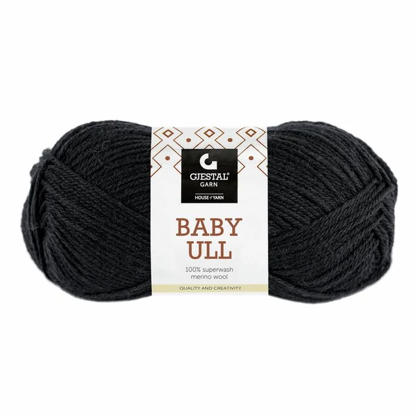 Gjestal Baby Ull 0090 Nero