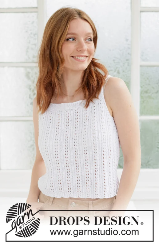 266-30 Spring Stroll Top by DROPS Design