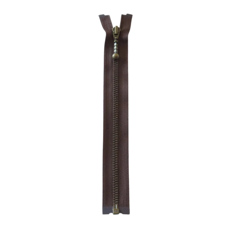 YKK Cerniera Metallica Divisibile 4 mm (25-65 cm) 570 Marrone, Ottone antico