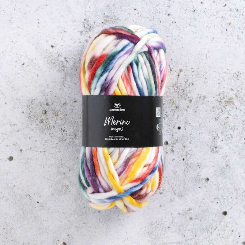 Svarta Fåret Merino Mega 10 Arcobaleno scuro