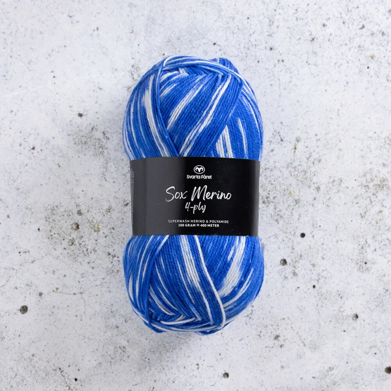 Svarta Fåret Sox Merino 4 ply 13 Opera spaziale