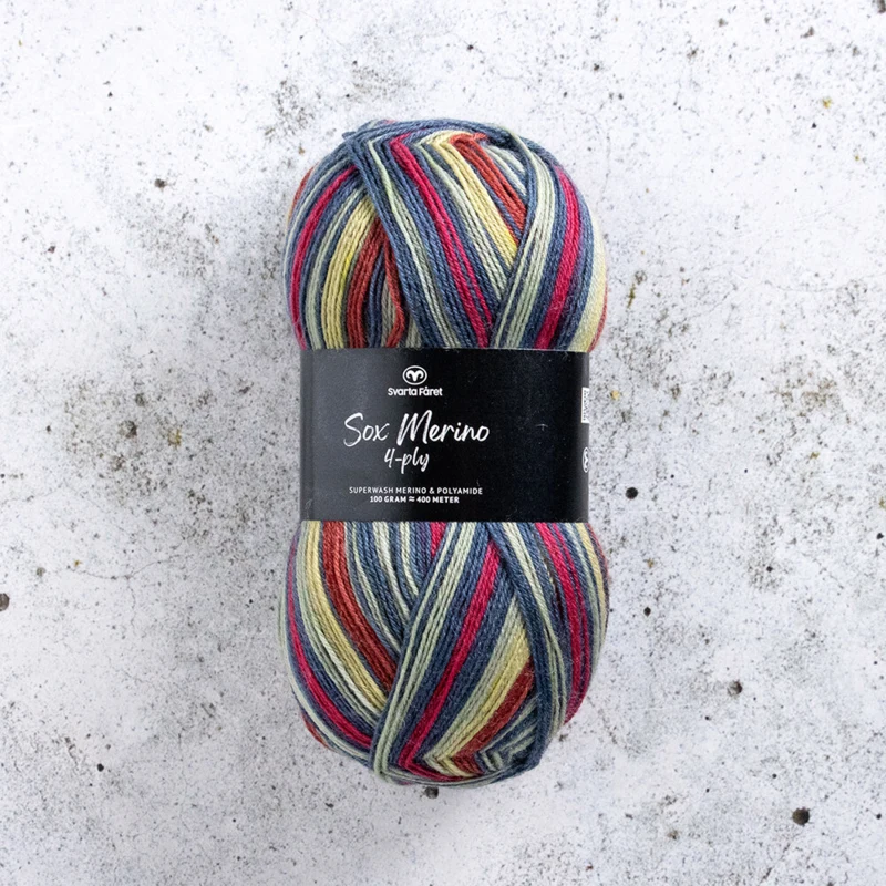 Svarta Fåret Sox Merino 4 ply 20 Pressa per sidro