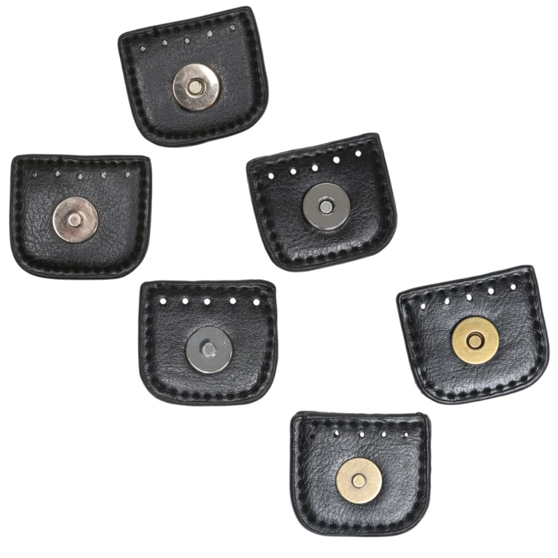 Go Handmade Chiusura Magnetica a Pressione 4 cm Nero con oro, argento e bronzo
