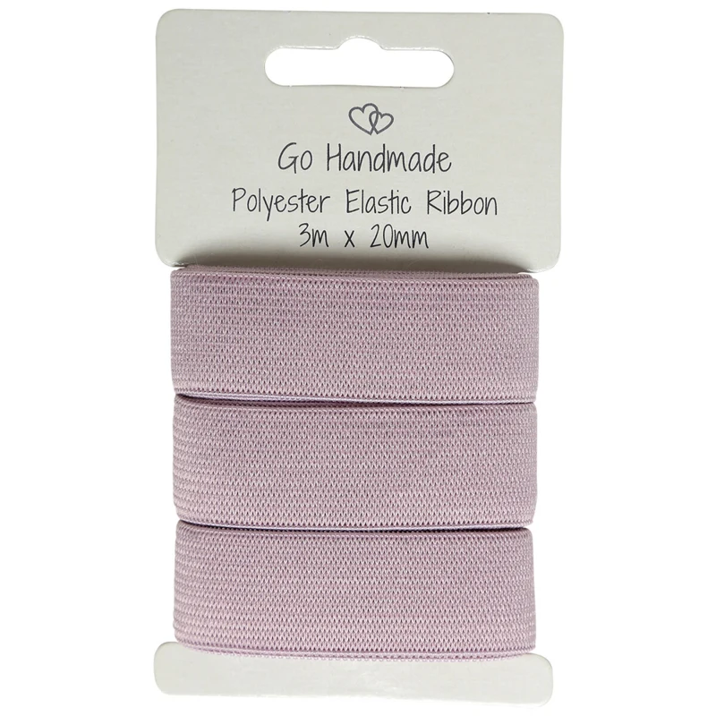 Nastro Elastico Go Handmade: 3 m x 20 mm, Rosa vintage